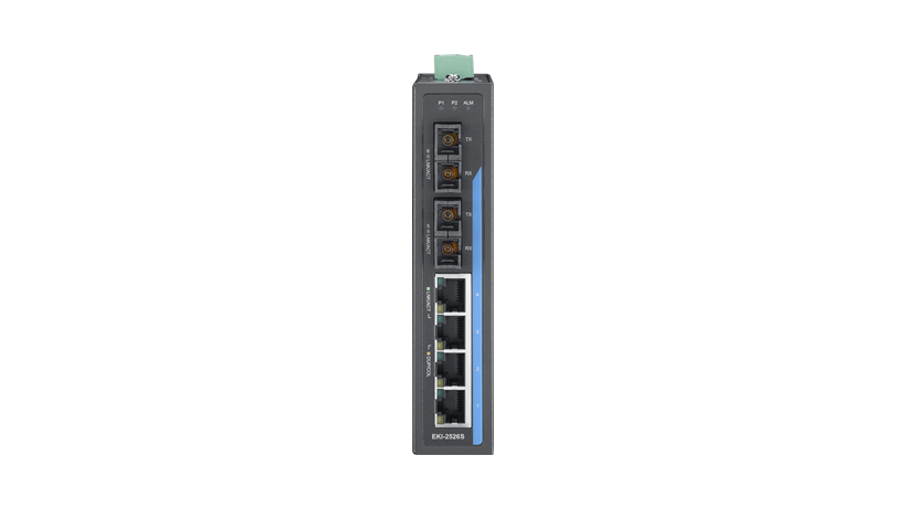 4+2 100FX Port S.M. Unmanaged Ethernet Switch